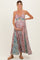 Multi V Neck Twist Front Cut Out Maternity Maxi Dress