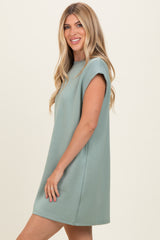 Desert Sage Cap Sleeve Mini Dress