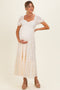 Ivory Lace Maternity Maxi Dress