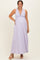 Lavender Sleeveless Deep V-Neck Maternity Maxi Dress