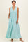 Mint Sleeveless Deep V-Neck Maxi Dress