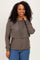 Mocha Double Layer Long Sleeve Nursing Hoodie