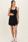 Black Racerback Active Maternity Romper Dress