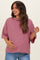 Chocolate Oversized Striped Maternity Boyfriend Tee