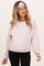 Light Pink Relaxed Crewneck Maternity Pullover