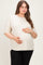 Khaki Vintage Wash Exposed Seam Maternity Plus T-Shirt