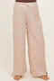 Natural Gauze Cinched Hem Maternity Pants