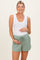Sage Drawstring Relaxed Fit Maternity Shorts