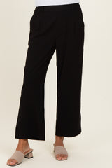 Black Elastic Waistband Trousers