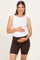 Espresso Pocket 6" Maternity Biker Shorts