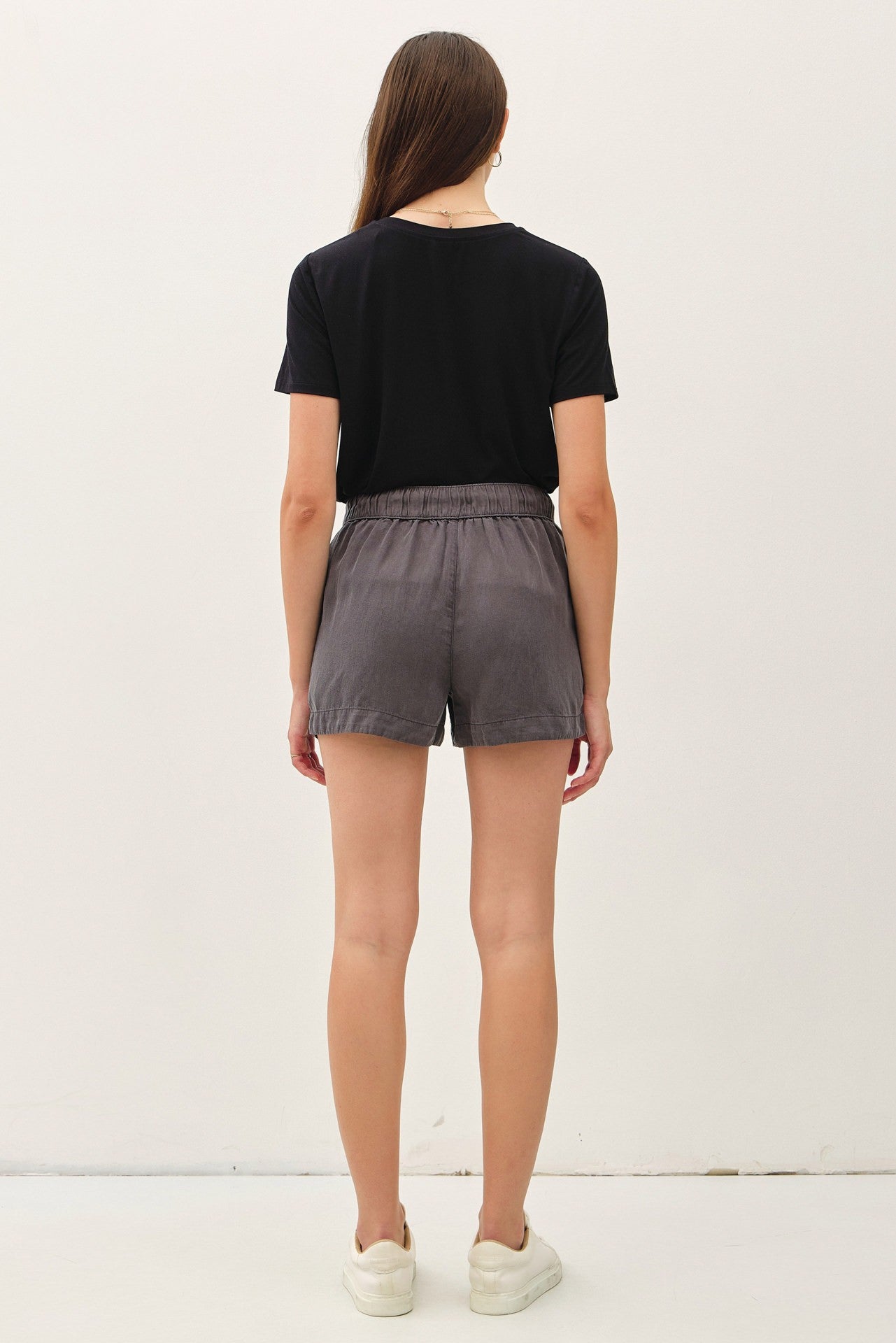 Charcoal  Pull On Short