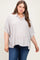 Brown Plus Woven Stripe Button DownMaternity Top