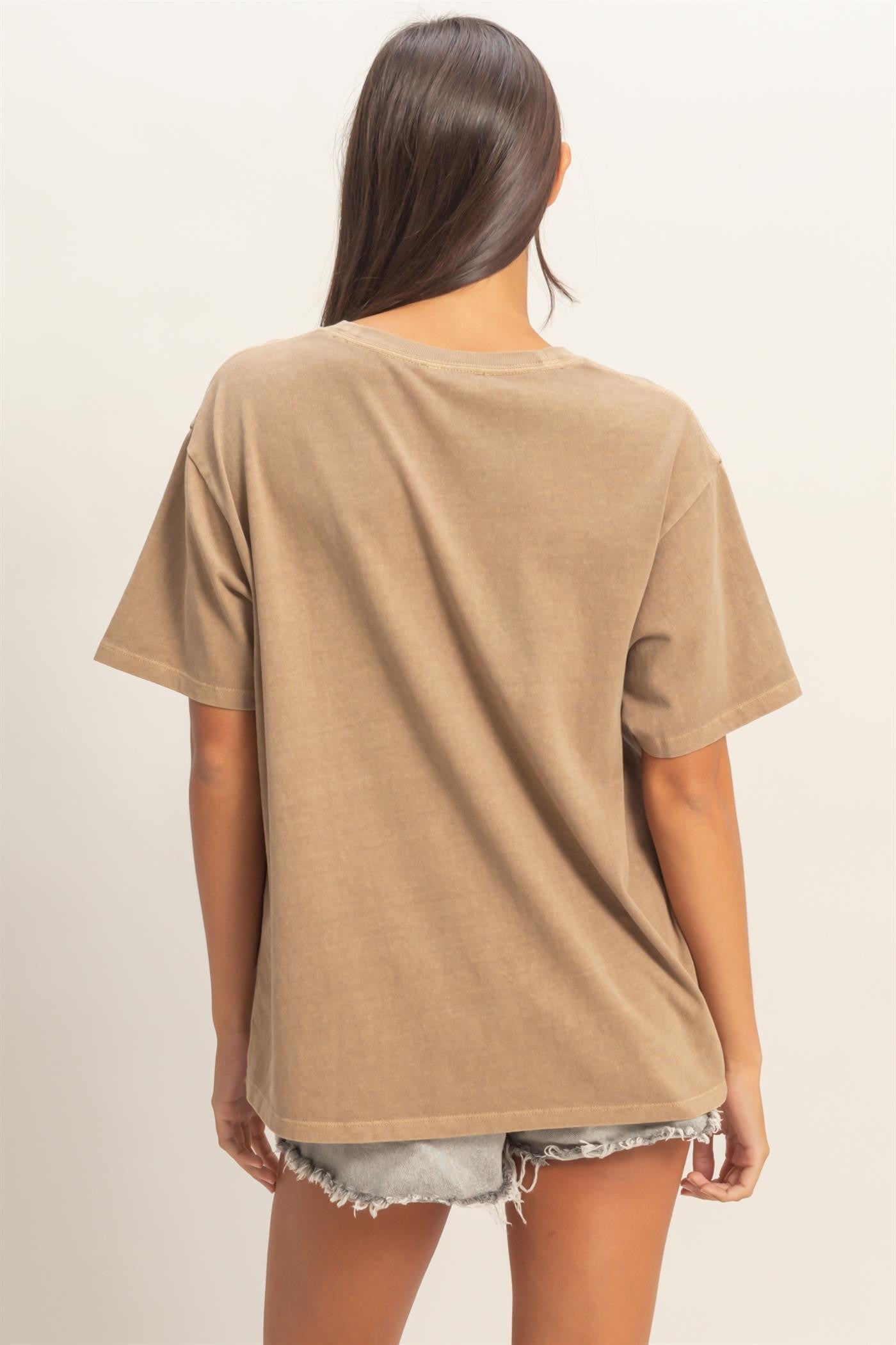 Mocha Crew Neck T-Shirt