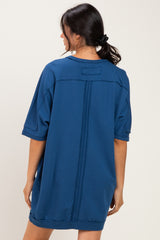 Navy Indigo Oversized T-Shirt Dress