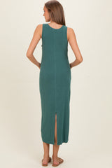 Hunter Ribbed Maternity Midi Tank Dress