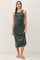 Charcoal Ribbed Midi Tank Dress