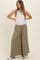 Cactus Elastic Waist Wide Leg Culottes Maternity Pants