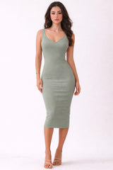 Sea Spray Notch Neckline Maternity Tank Dress