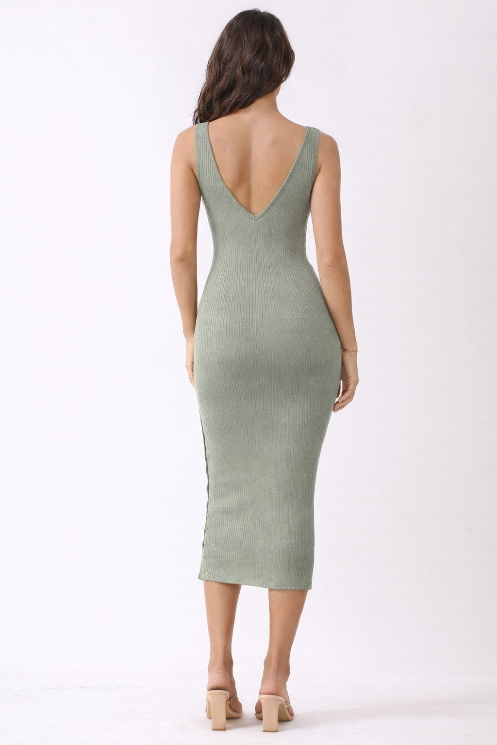 Sea Spray Notch Neckline Tank Dress