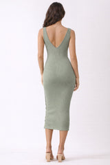 Sea Spray Notch Neckline Tank Dress