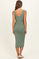 Sea Spray Notch Neckline Maternity Tank Dress