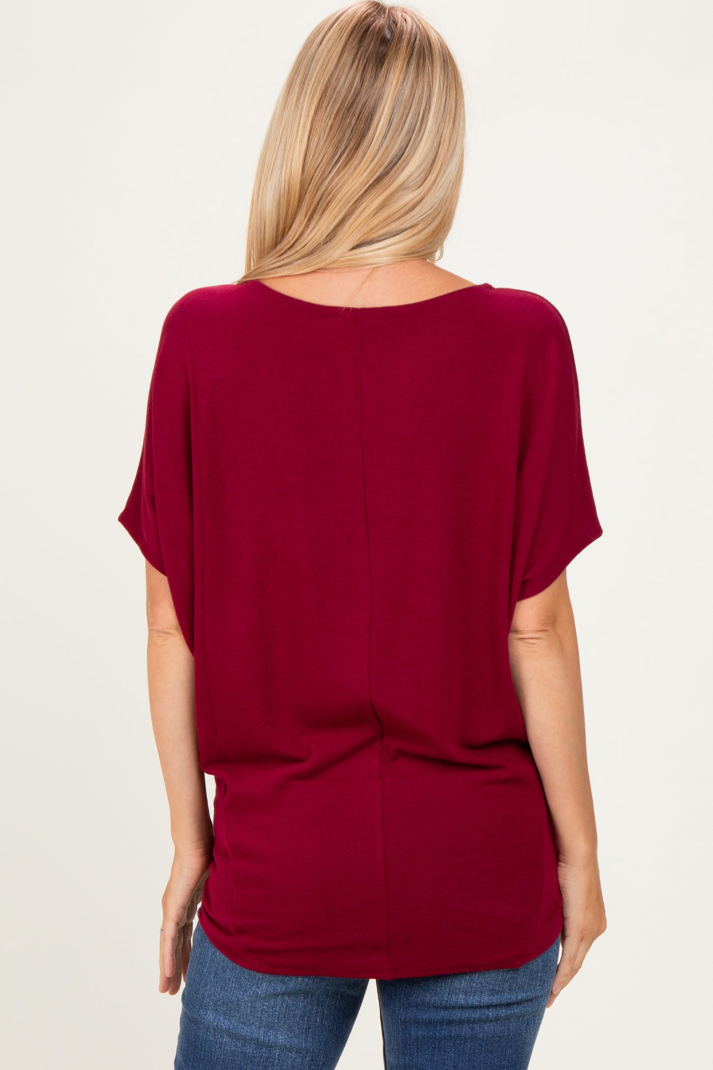 Cabernet Dolman Sleeve Boat Neck Top