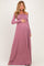 PinkBlush Mauve Off Shoulder Maternity Maxi Dress
