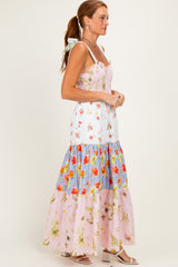 Floral Vintage Garden Tiered Maxi Dress