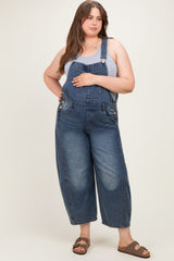 Denim Vintage Wash Plus Maternity Overall