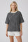 Black Ivory Stripe Relaxed Fit Tee