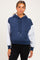 Navy Colorblock Maternity Pullover Hoodie