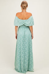 Seafoam Lace Maxi Dress