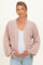 Blush Waffle Knit Balloon Sleeve Maternity Cardigan