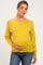 Mustard Basic Pullover Maternity Sweater