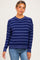 Light Navy Striped Maternity Sweater