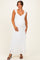 Ivory Textured Short Sleeve Sweetheart Maternity Maxi Dress
