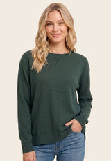Forest Solid Basic Maternity Sweater