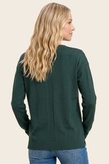 Forest Solid Basic Sweater