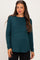 Hunter Green Maternity & Nursing Lift-Up Long Sleeve Top
