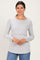 Heather Grey Nursing Layered Knit Top