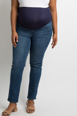 PinkBlush Navy Blue Basic Plus Maternity Denim Jeans