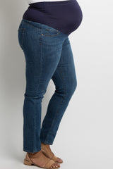 PinkBlush Navy Blue Basic Plus Maternity Denim Jeans