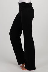 PinkBlush Black Foldover Lounge Pants