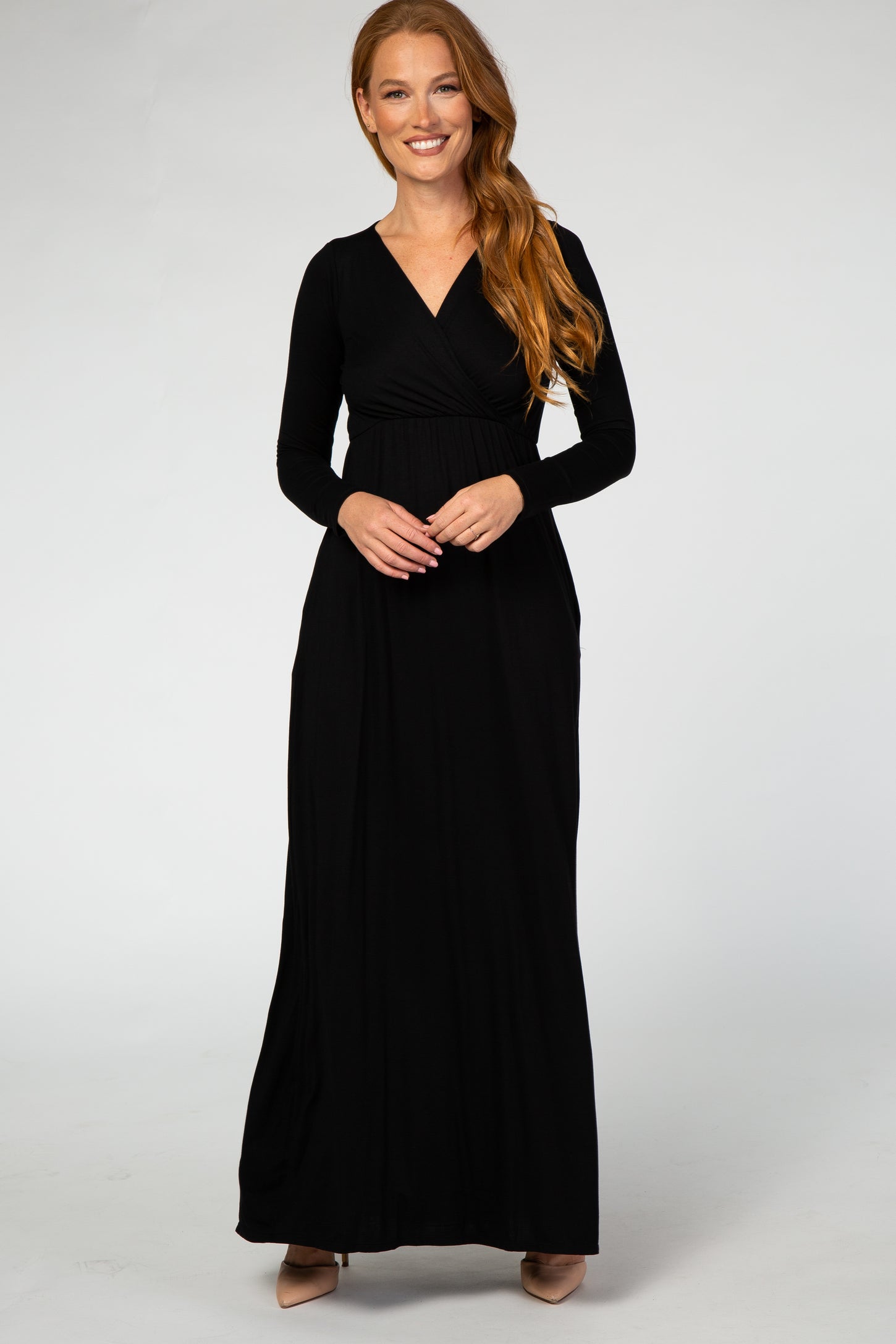 Black Long Sleeve Maxi Dress