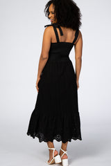 Black Eyelet Dress