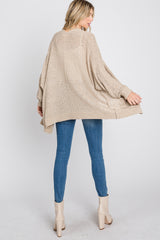 Beige Cuff Sleeve Cardigan