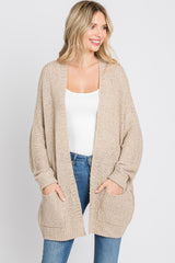 Beige Cuff Sleeve Cardigan