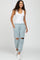 Light Blue Ripped Knee Sweatpants