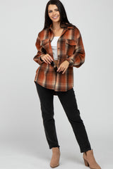 Rust Plaid Shacket