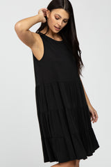 Black Tiered Sleeveless Dress